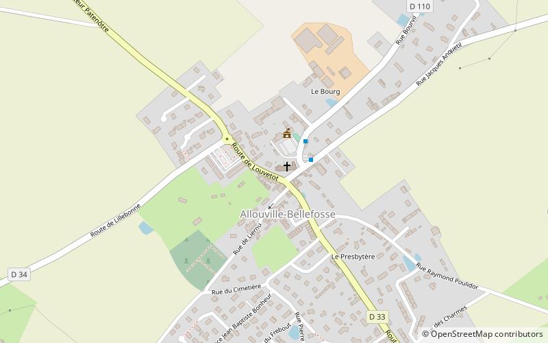 Chêne d'Allouville location map