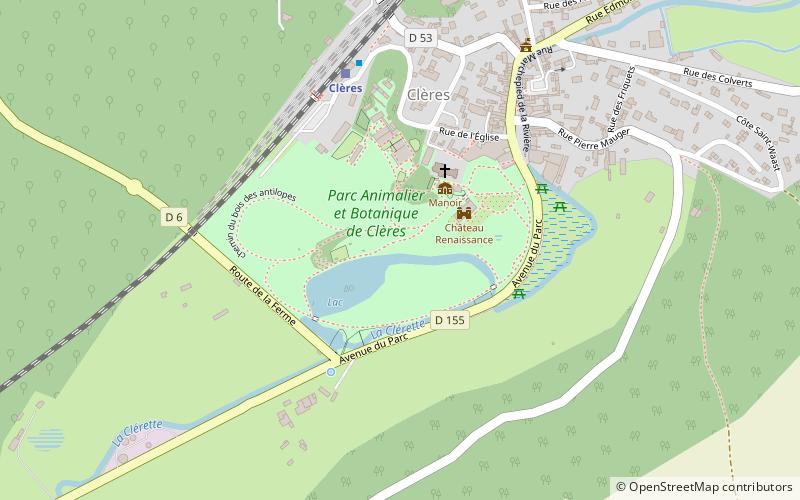 Parc zoologique de Clères location map