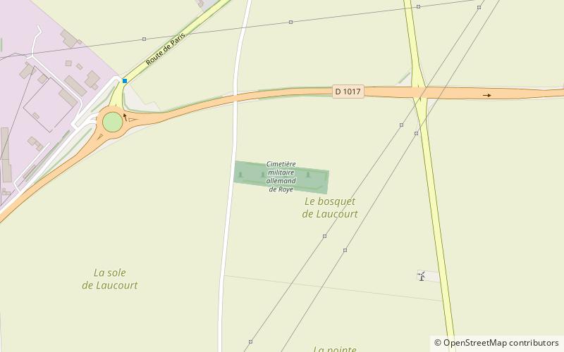 Cimetière militaire allemand de Roye location map