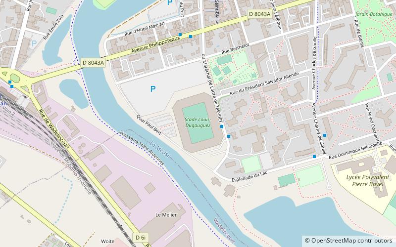 Stade Louis-Dugauguez location map