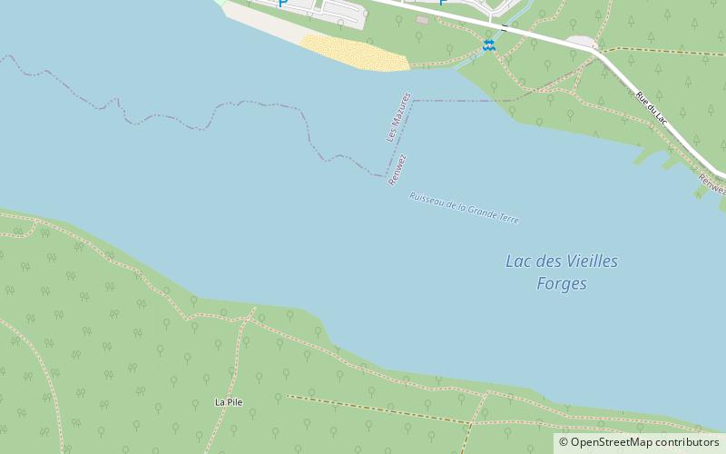 Lac des Vieilles Forges location map