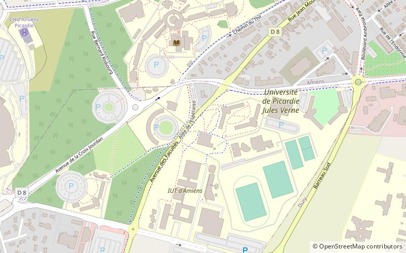 University of Picardy Jules Verne location map