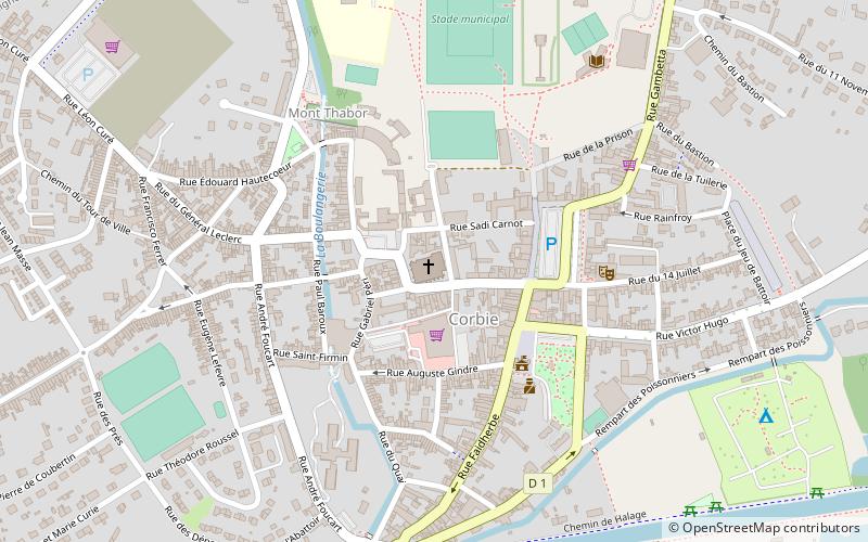 Corbie Abbey location map