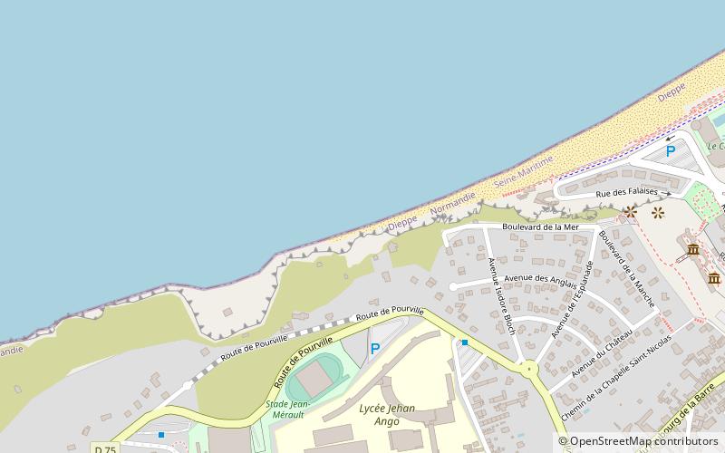 dieppe plage de la piscine location map