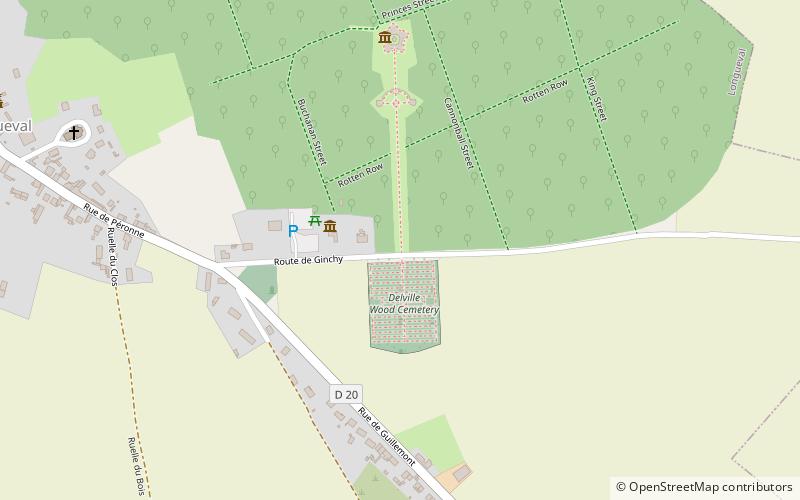 Delville Wood South African National Memorial location map