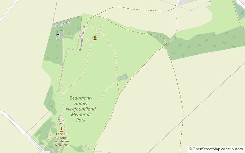 Y Ravine Commonwealth War Graves Commission Cemetery location map