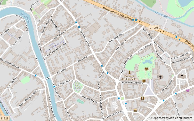 ponthieu abbeville location map