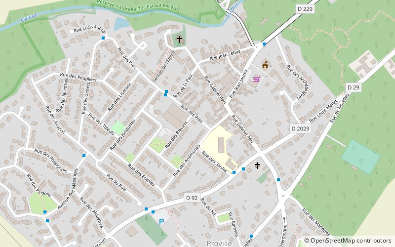 Proville location map