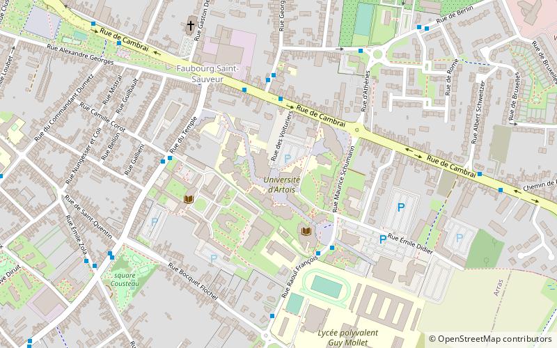 Université d'Artois location map