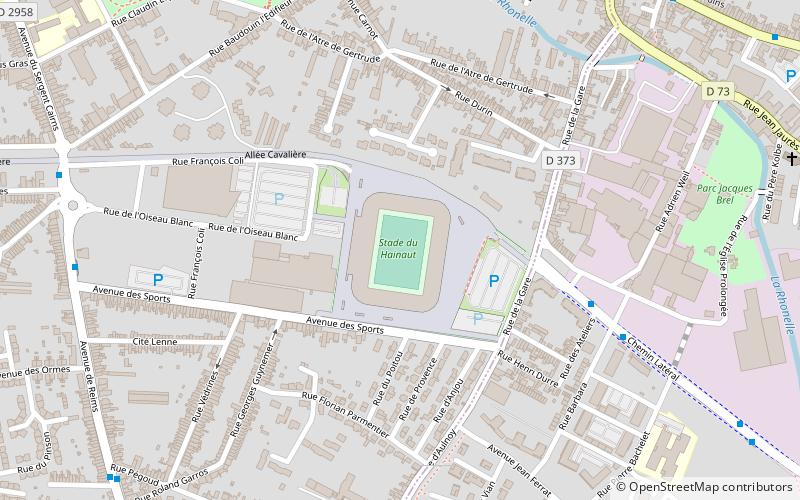 Stade du Hainaut location map