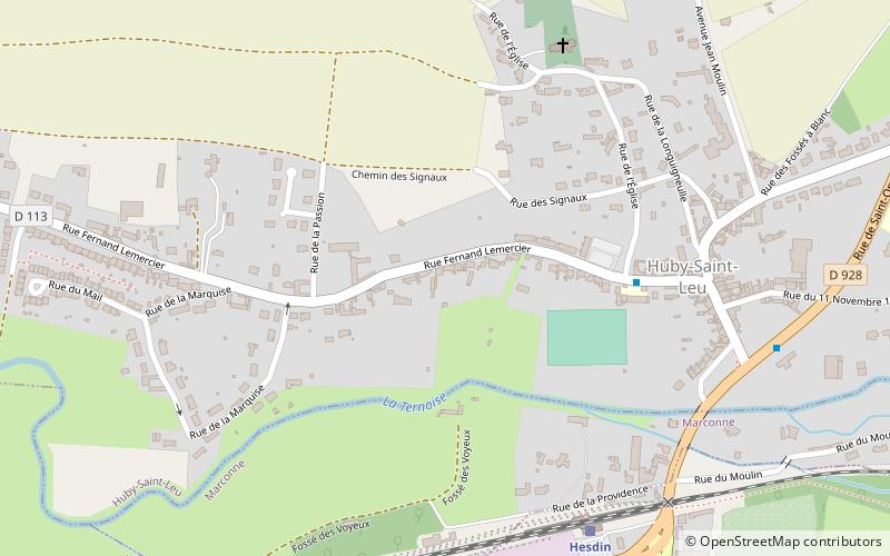Huby-Saint-Leu location map