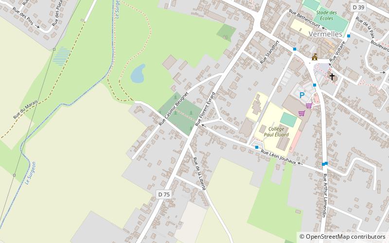 Vermelles British Cemetery location map