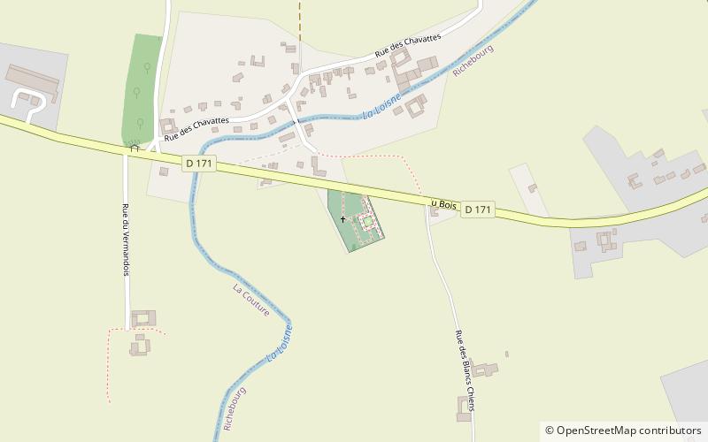 Le Touret Memorial location map