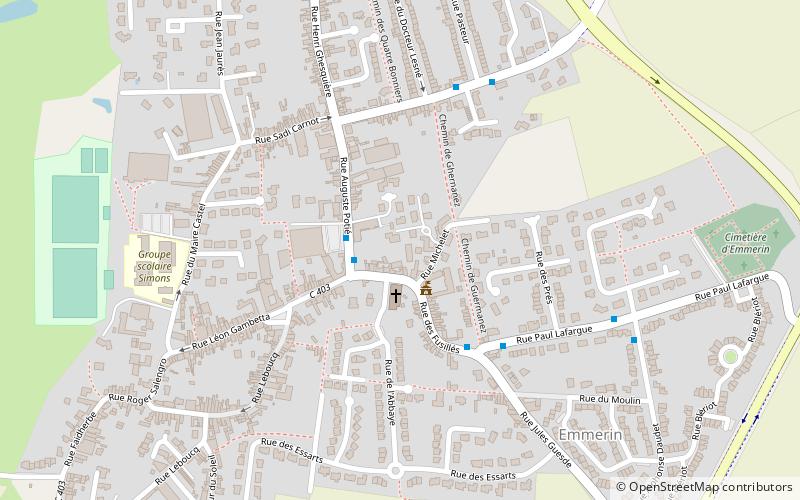 emmerin lille location map