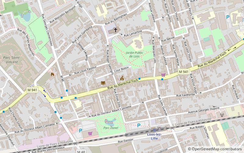 mairie de loos lille location map