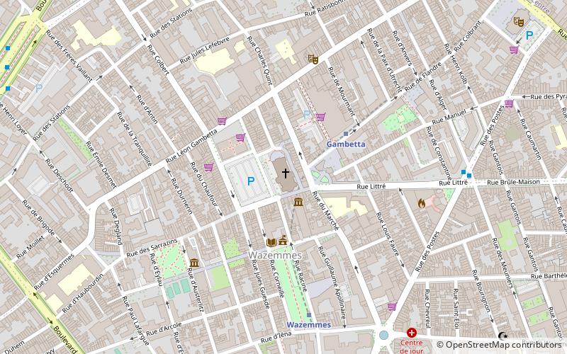 Marché de Wazemmes location map