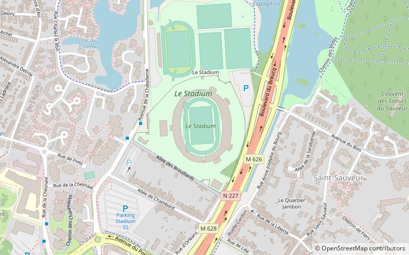 Stadium Nord Lille Métropole location map