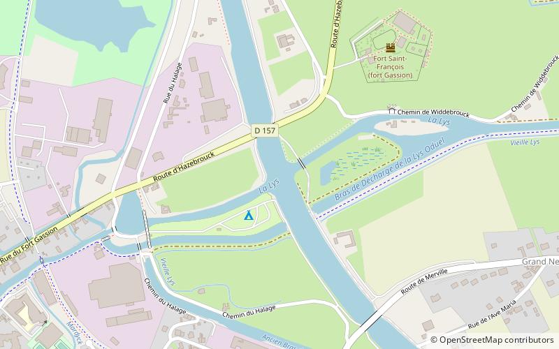Canal de Neufossé location map