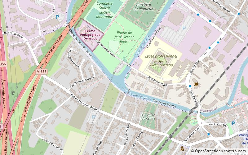 Canal de Roubaix location map