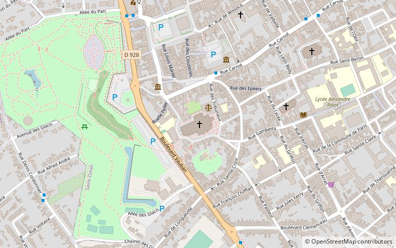 Saint-Omer Cathedral location map