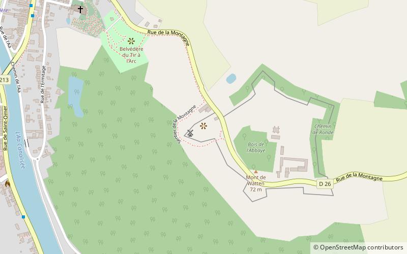Moulin de Watten location map