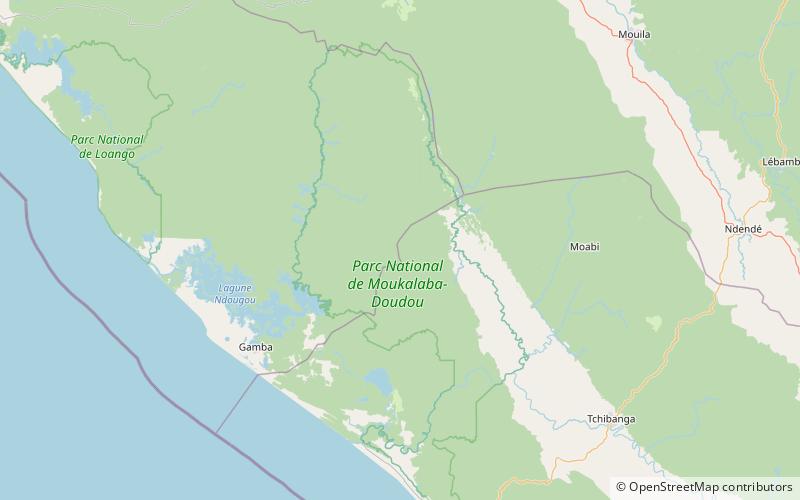Parc national de Moukalaba-Doudou location map