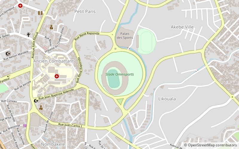 Stade Omar-Bongo location map
