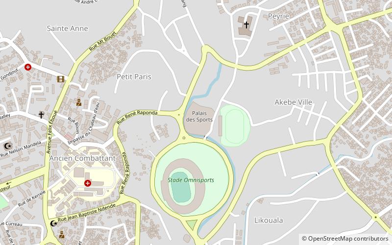 palais des sports de libreville location map