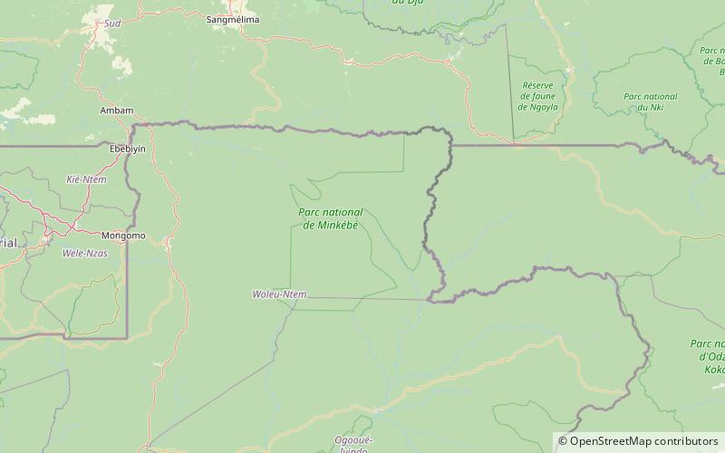 Parc national de Minkébé location map