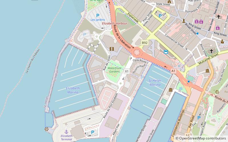 waterfront gardens saint helier location map