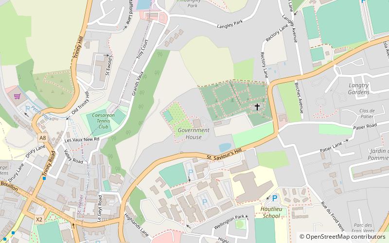 Government House location map