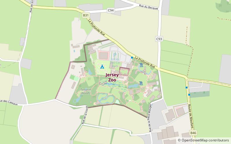 Les Augrès Manor location map