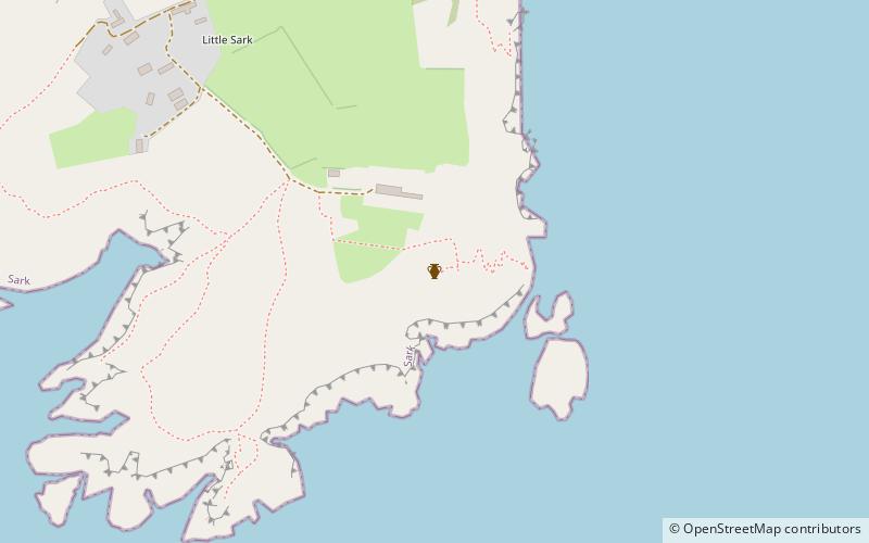 Little Sark Dolmen location map