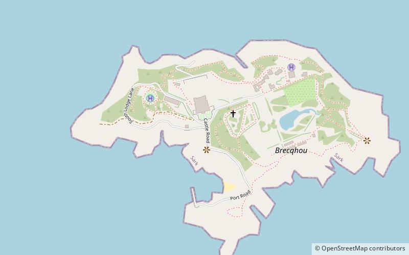 the scotsman brecqhou location map