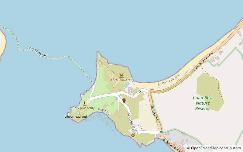 Fort Saumarez location map