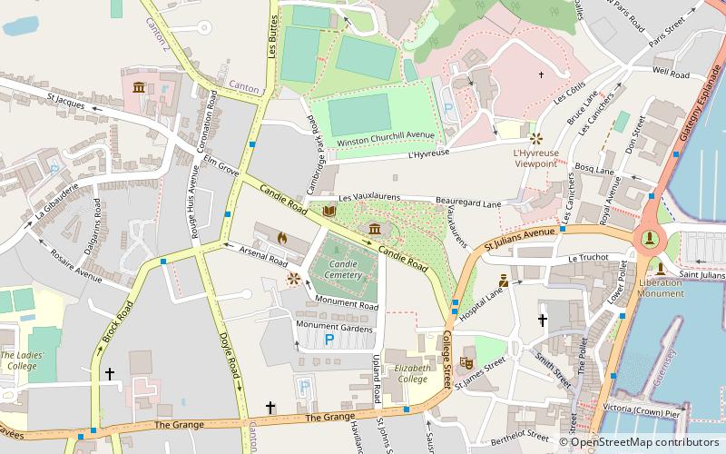 Priaulx Library location map