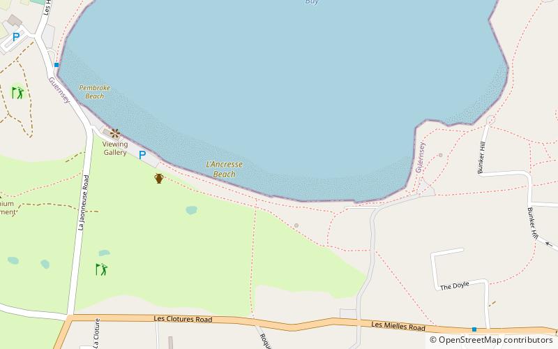 lancresse beach location map