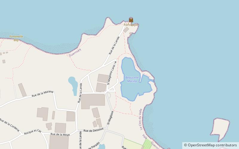 beaucette marina guernesey location map