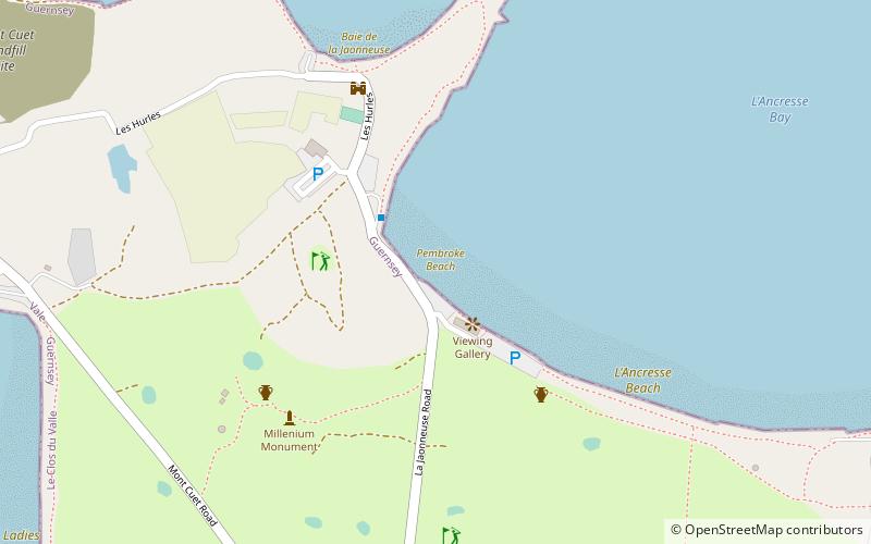 lancresse bay location map