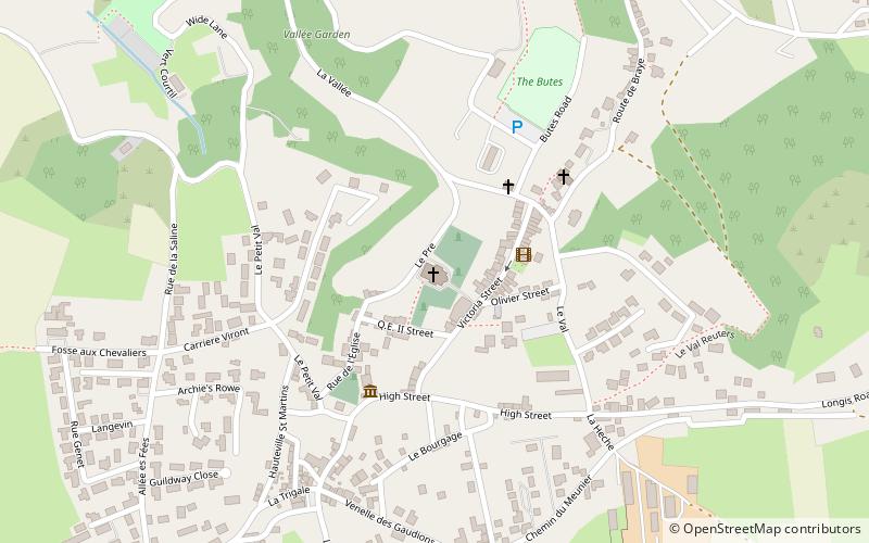 st annes church alderney location map