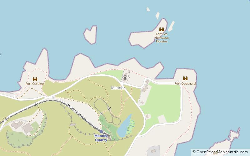 Alderney Lighthouse location map