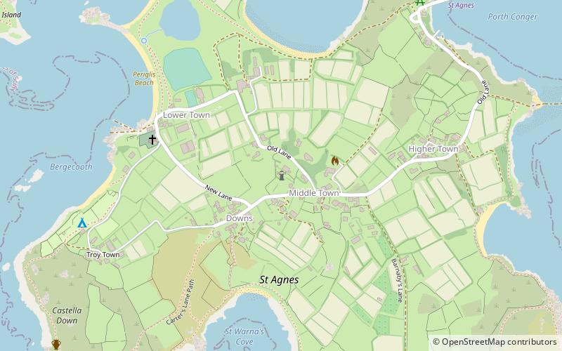 Phare de St Agnes location map