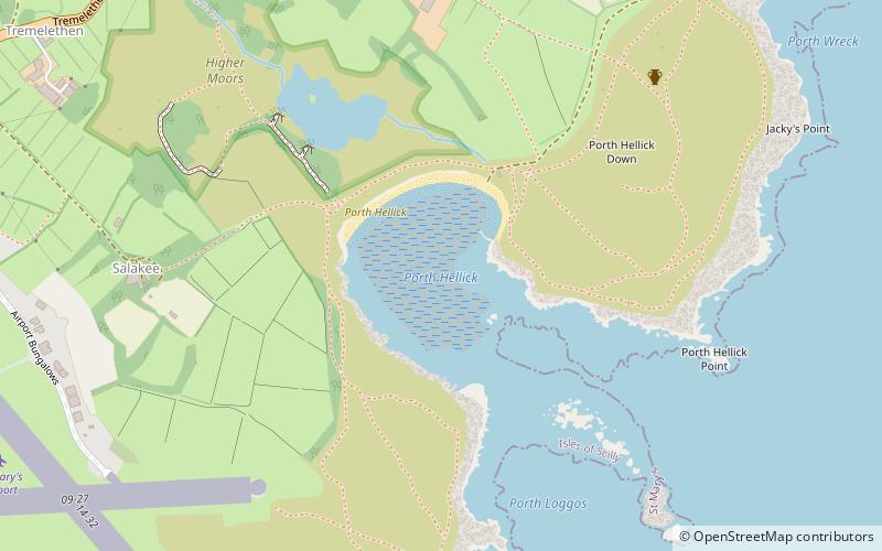 Porth Hellick location map