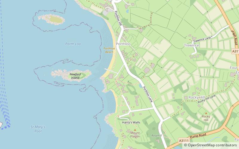 Glandore Gallery on Scilly location map