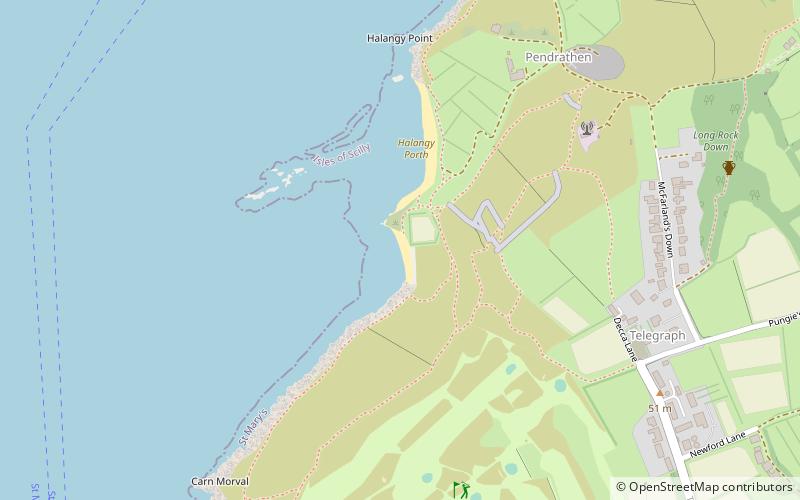 tolls porth scilly location map