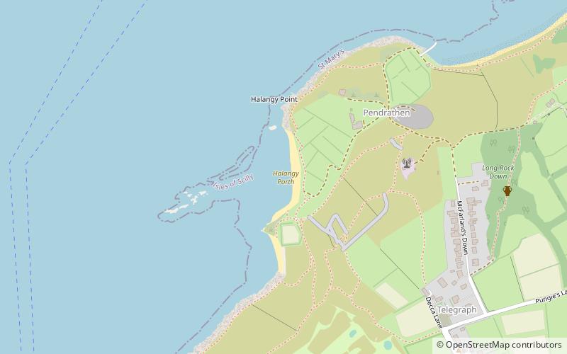 halangy porth scilly location map