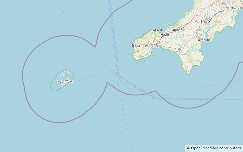 Phare de Wolf Rock location map