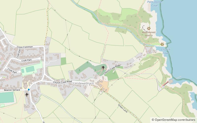 St Wynwallow's Church location map