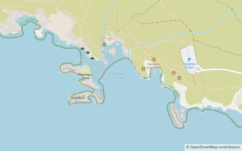 Kynance Cove location map