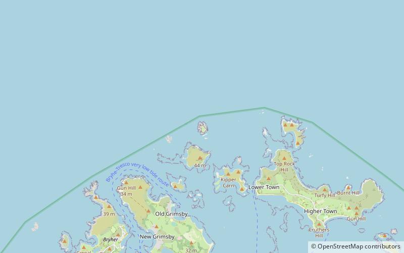 Phare de Round Island location map